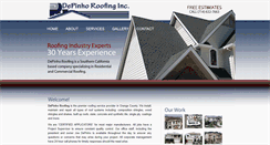 Desktop Screenshot of depinhoroofing.com