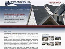 Tablet Screenshot of depinhoroofing.com
